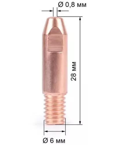  Наконечник VartegM6х28х0.8 ( 140.0051/MD0009-08)