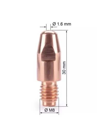Наконечник М8х30х1.6 (CuCrZr) (140.0590/MD0005-86) VARTEG