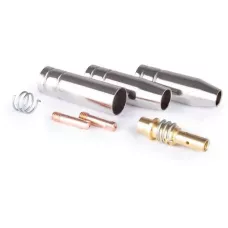 Varteg Набор комплектующих MIG-15 (2 наконечника, 3 сопла, 1 спираль к соплу, 1 диффузор газ., для серии UnoMig-15/MB-15AK/TBI-150/ERGOPLUS 15, пр-во FoxWeld/КНР)