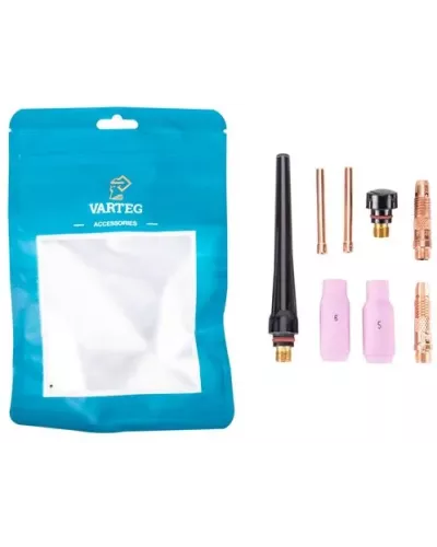Varteg Горелка TIG-18 8м (разъем 35мм2, с кнопкой, ж/охл.) (пр-во FoxWeld/КНР)