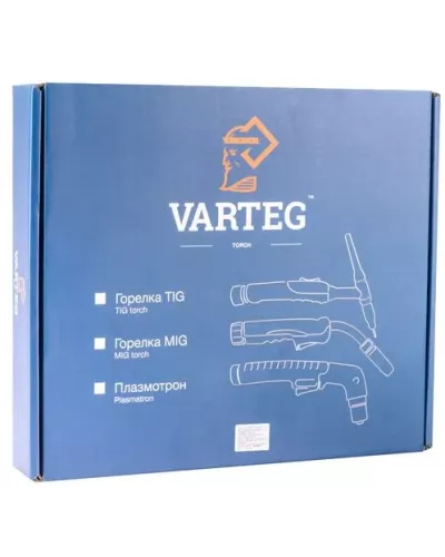Varteg Горелка TIG-18 8м (разъем 35мм2, с кнопкой, ж/охл.) (пр-во FoxWeld/КНР)