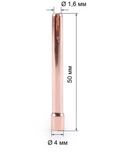 Varteg Цанга 1,6мм х 50мм TIG17/18/26 (702.0008/TD0001-16, пр-во FoxWeld/КНР)