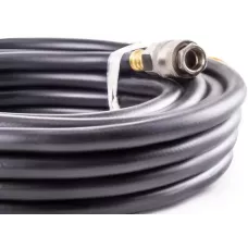 Резиновый маслостойкий воздушный шланг с фитингами Rapid, 20 бар, 12х6 мм, 10 м. AERO