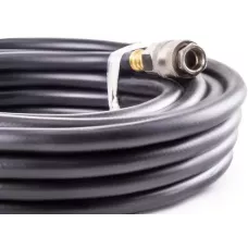 Резиновый маслостойкий воздушный шланг с фитингами Rapid, 20 бар, 12х6 мм, 15 м. AERO