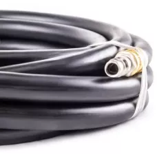 Резиновый маслостойкий воздушный шланг с фитингами Rapid, 20 бар, 15х9 мм, 5 м. AERO