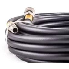 Резиновый маслостойкий воздушный шланг с фитингами Rapid, 20 бар, 15х9 мм, 10 м. AERO