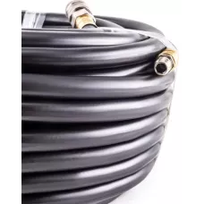 Резиновый маслостойкий воздушный шланг с фитингами Rapid, 20 бар, 15х9 мм, 20 м. AERO