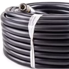 Резиновый маслостойкий воздушный шланг с фитингами Rapid, 20 бар, 15х9 мм, 20 м. AERO