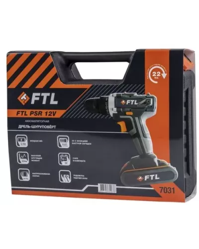 Аккумуляторная дрель-шуруповерт FTL PSR 12V