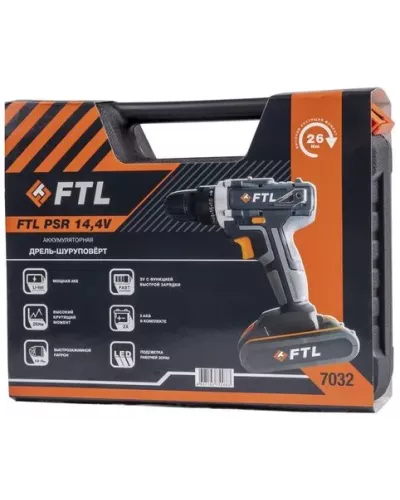 Аккумуляторная дрель-шуруповерт FTL PSR 14,4V