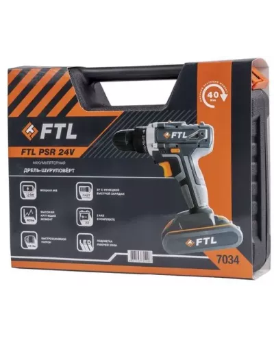 Аккумуляторная дрель-шуруповерт FTL PSR 24V