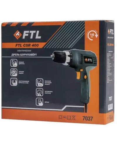 Сетевая дрель-шуруповерт FTL CSR 400