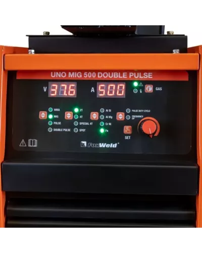 Сварочный полуавтомат UNO MIG 500 DOUBLE PULSE (Источник питания+МП+Тележка+БЖО - 2 упак.)