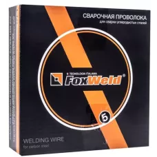 Проволока сварочная омедненная Св.08Г2С (ан. ER70S-6) Foxweld д. 1,0мм, D200, 5 кг (Россия)