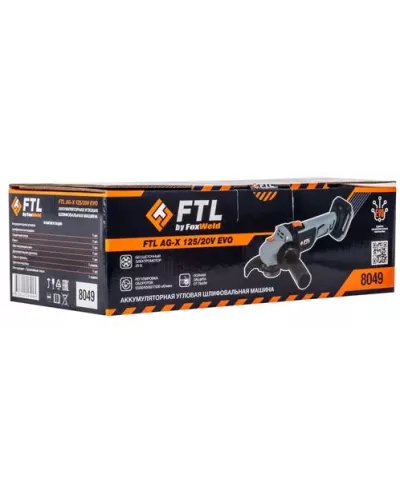 Аккумуляторная угловая шлифовальная машина FTL AG-X 125/20V EVO