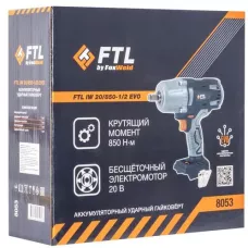 Аккумуляторный ударный гайковёрт FTL IW 20/850-1/2 EVO