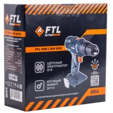 Аккумуляторная ударная дрель-шуруповёрт FTL PSR-I 20V EVO