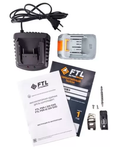 Аккумуляторная ударная дрель-шуруповёрт FTL PSR-I 20V EVO