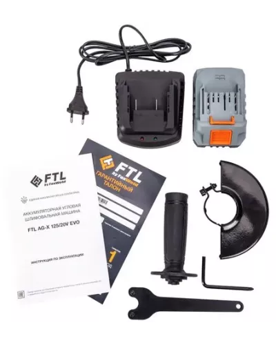 Аккумуляторная угловая шлифовальная машина FTL AG-X 125/20V EVO