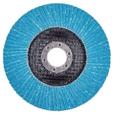 Круг лепестковый для шлифования по нержавеющей стали FTL Ergo цирконий 27 125 х 22,2 мм P80