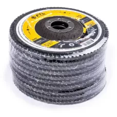 Круг лепестковый для шлифования по нержавеющей стали FTL Ergo 27 цирконий 125 х 22,2 мм P120