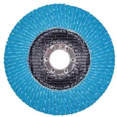 Круг лепестковый для шлифования по нержавеющей стали FTL Ergo цирконий 29 125 х 22,2 мм P100