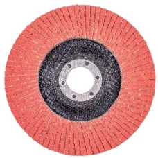 Круг лепестковый с керамическим абразивом для шлифования по нержавеющей стали FTL Everest 27 125 х 22,2 мм P80