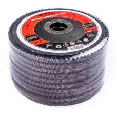 Круг лепестковый с керамическим абразивом для шлифования по нержавеющей стали FTL Everest 27 125 х 22,2 мм P120