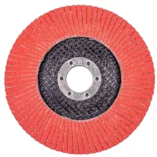 Круг лепестковый с керамическим абразивом для шлифования по нержавеющей стали FTL Everest 29 125 х 22,2 мм P120