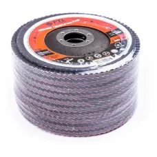 Круг лепестковый с керамическим абразивом для шлифования по нержавеющей стали FTL Everest 29 125 х 22,2 мм P120