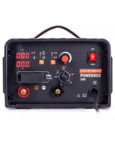 Инверторное пуско-зарядное устройство KVAZARRUS PowerBox 240i, таймер, пластиковый кейс