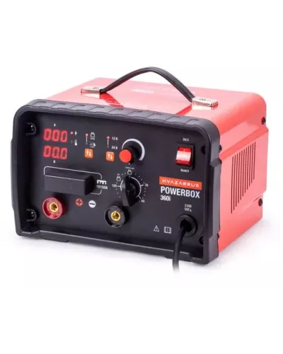 Инверторное пуско-зарядное устройство KVAZARRUS PowerBox 360i, таймер, пластиковый кейс