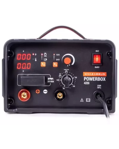 Инверторное пуско-зарядное устройство KVAZARRUS PowerBox 420i, таймер, пластиковый кейс
