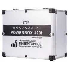 Инверторное пуско-зарядное устройство KVAZARRUS PowerBox 420i, таймер, алюминиевый кейс