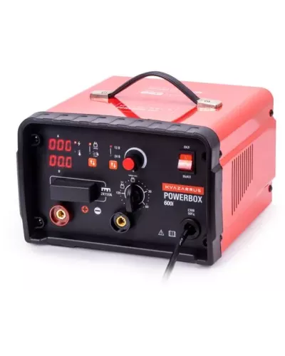 Инверторное пуско-зарядное устройство KVAZARRUS PowerBox 600i, таймер, алюминиевый кейс