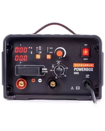 Инверторное пуско-зарядное устройство KVAZARRUS PowerBox 600i, таймер, алюминиевый кейс