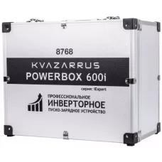 Инверторное пуско-зарядное устройство KVAZARRUS PowerBox 600i, таймер, алюминиевый кейс