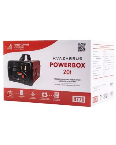 Инверторное зарядное устройство KVAZARRUS PowerBox 20i, цветная коробка