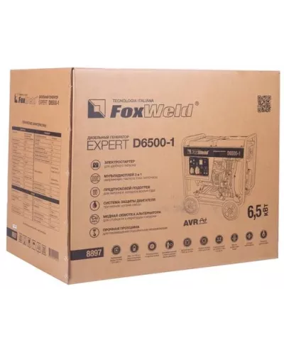 Дизельный генератор FoxWeld Expert D6500-1