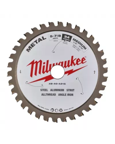 Пильный диск по металлу150x20x1,6x34 Milwaukee