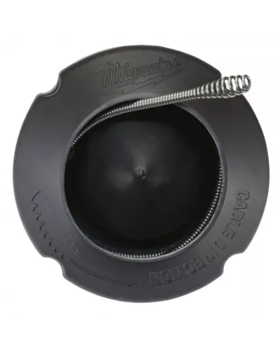 Троссик для прочистной машины 8мм x 7.6м spiral, bulb auger + барабан Milwaukee