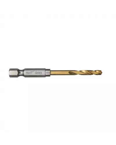Сверла по металлу Shockwave HSS-G TiN Red Hex 4 mm - 2 шт Milwaukee