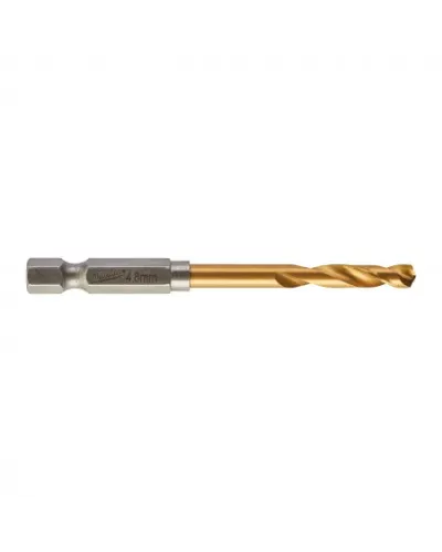 Сверла по металлу Shockwave HSS-G TiN Red Hex 4.8 mm - 1 шт Milwaukee