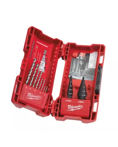 Step drill sets Набор со ступенчатыми сверлами (10 шт) Milwaukee