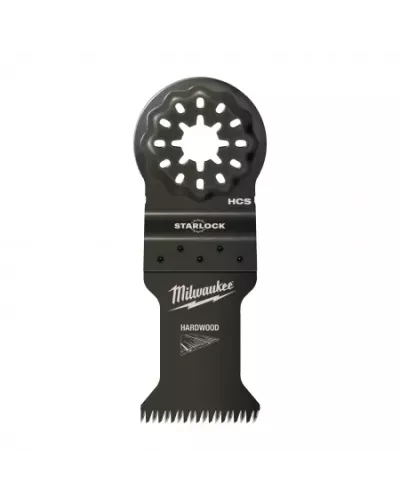 Биметаллическое полотно для мультитула по дереву Milwaukee 35 мм с 3 режущими кромками на зубьях для быстрого и чистого реза (10 шт)  (Арт. 48906019)