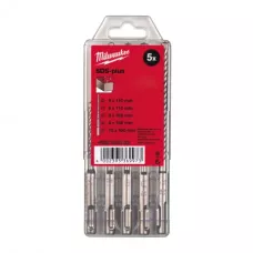 Набор из 5 буров M2 SDS-Plus Milwaukee