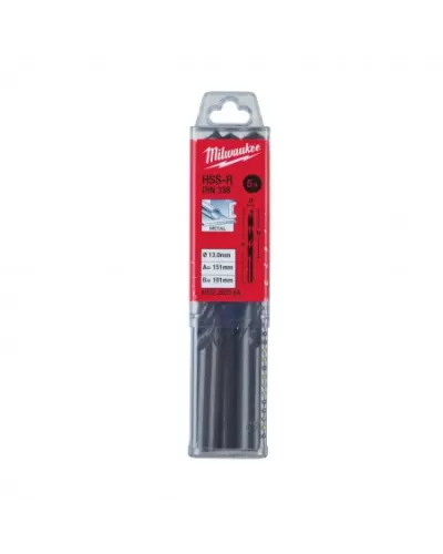Сверла по металлу HSSR 13.0 x 151 - 5 шт Milwaukee