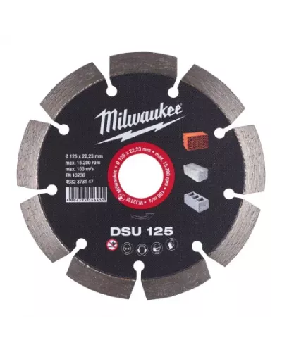 Алмазный диск профессиональной серии Milwaukee DSU 125 мм  (Арт. 4932373147)