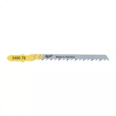Пилка для лобзика по дереву для фигурной резки Milwaukee T 244 D длинна 75 мм / шаг зуба 4 мм (25 шт)  (Арт. 4932373492)