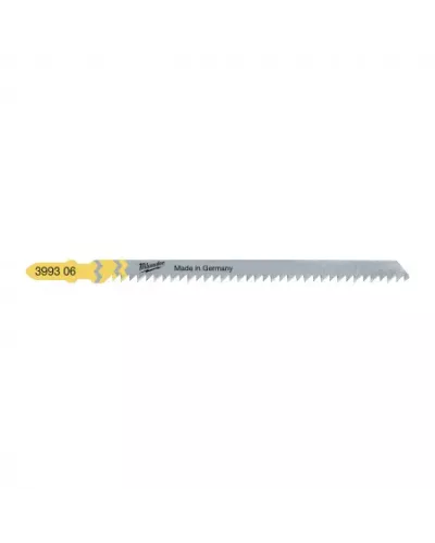 Пилка для лобзика по дереву для чистой резки без сколов Milwaukee T 301 CD длинна 105 мм / шаг зуба 3 мм (5 шт)  (Арт. 4932399306)